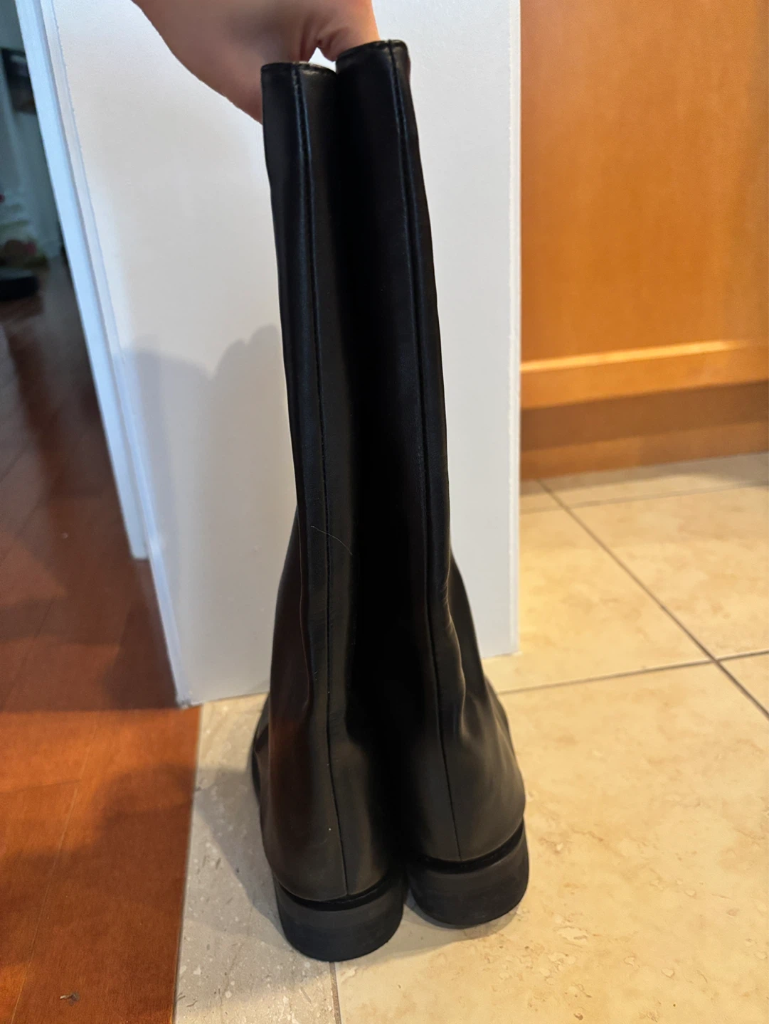 US7 Black Knee-High Boots - photo 3