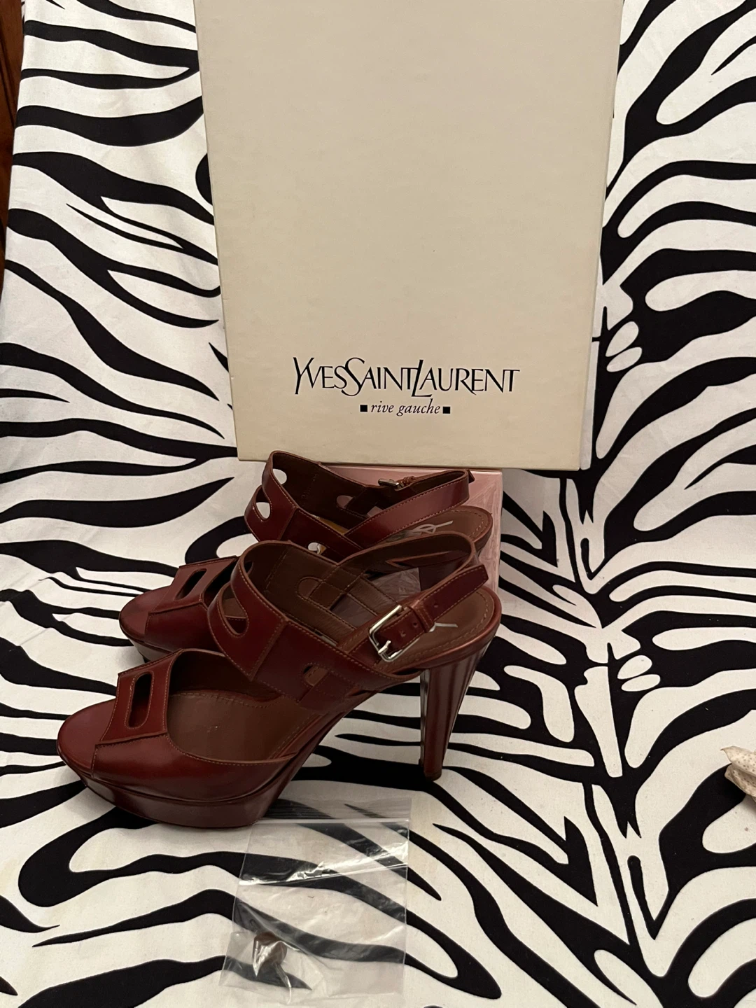 👠 Yves Saint Laurent (YSL)  size 9 platform sandals - photo 5