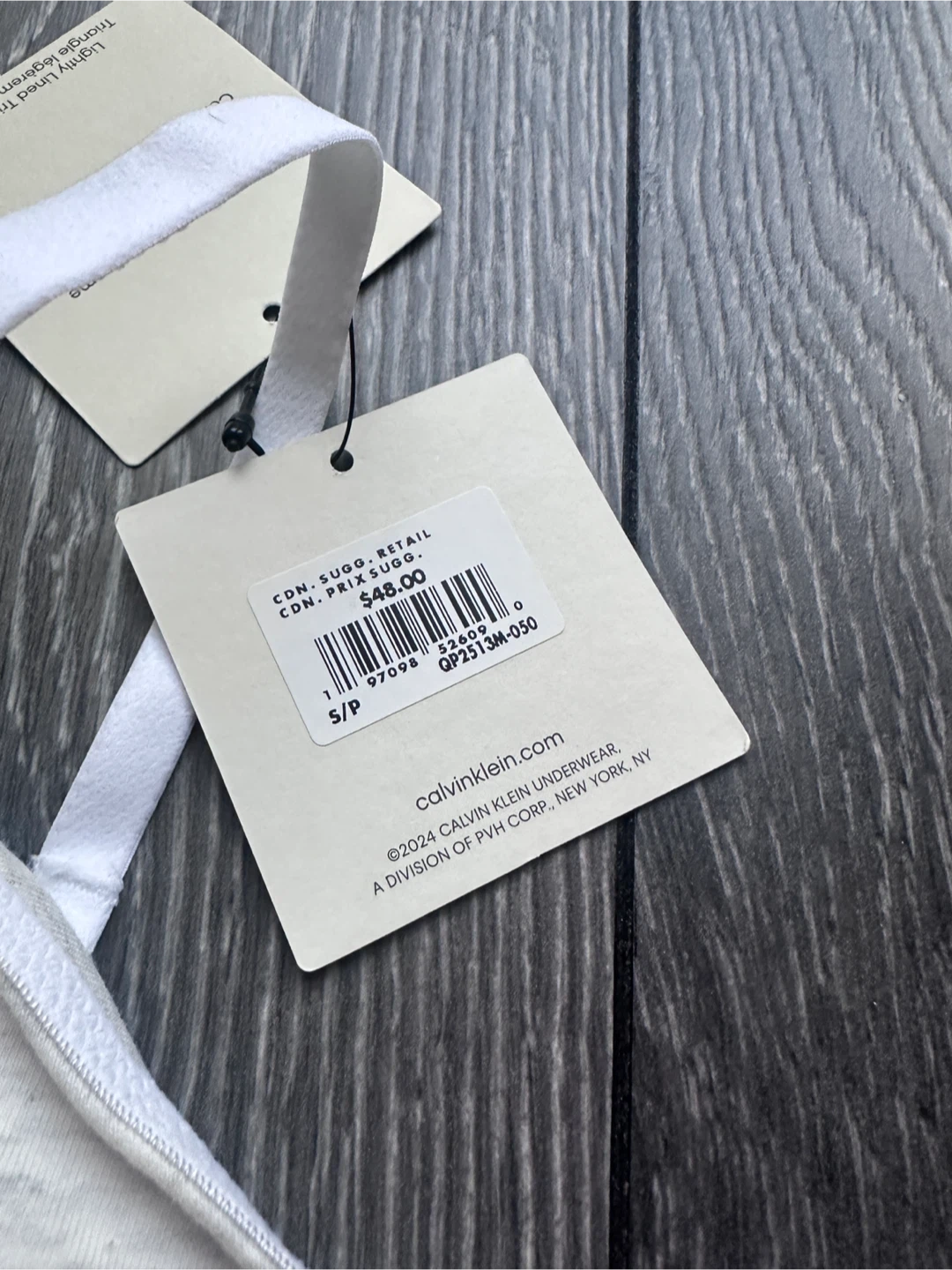 NEW Calvin Klein Triangle Bralette - S - photo 2