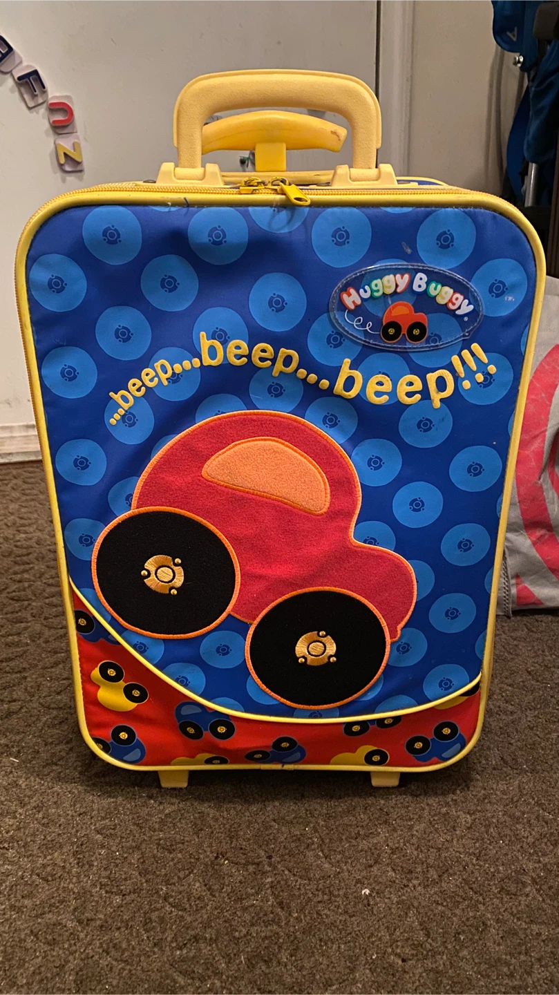 Huggy Buggy Kids Rolling Luggage Suitcase