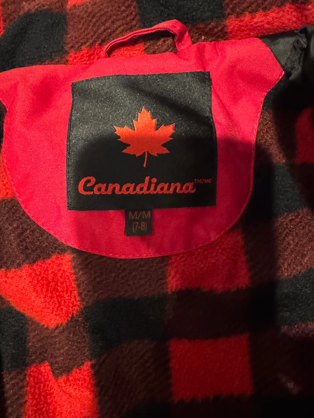 Canadiana Red Winter Jacket Youth M/M (7-8) - photo 2