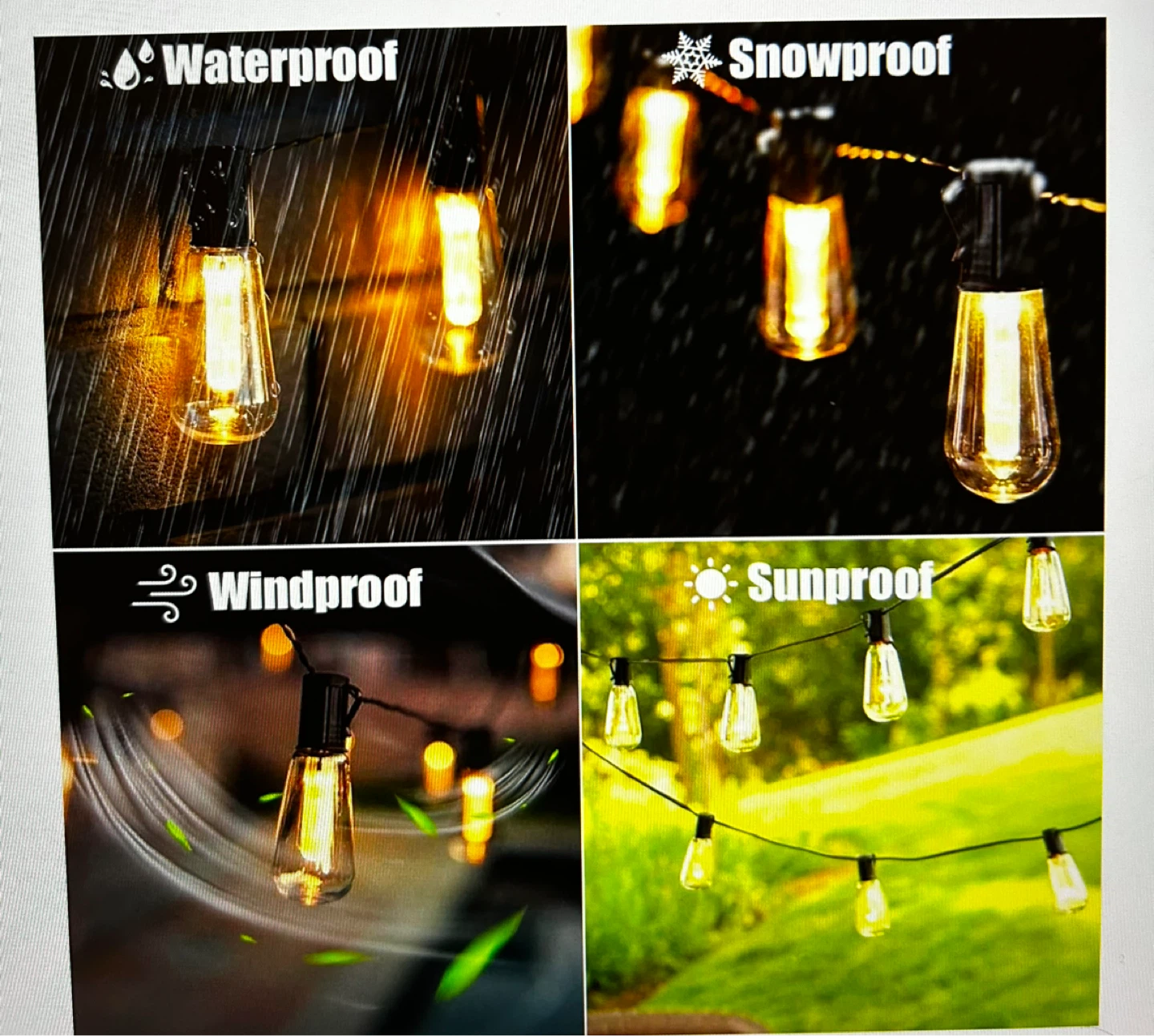 Solar Powered String Lights - 20 Bulbs - photo 5