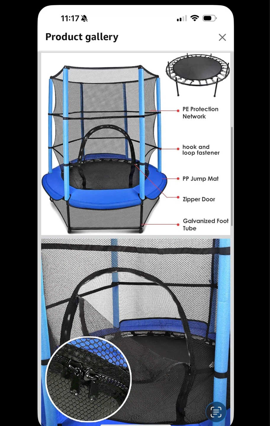 Kids Trampoline with Safety Net - photo 2
