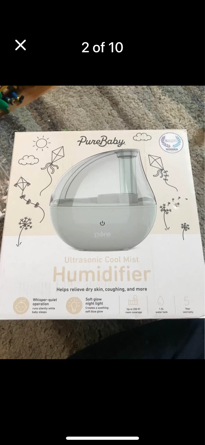 Ultrasonic cool mist humidifier