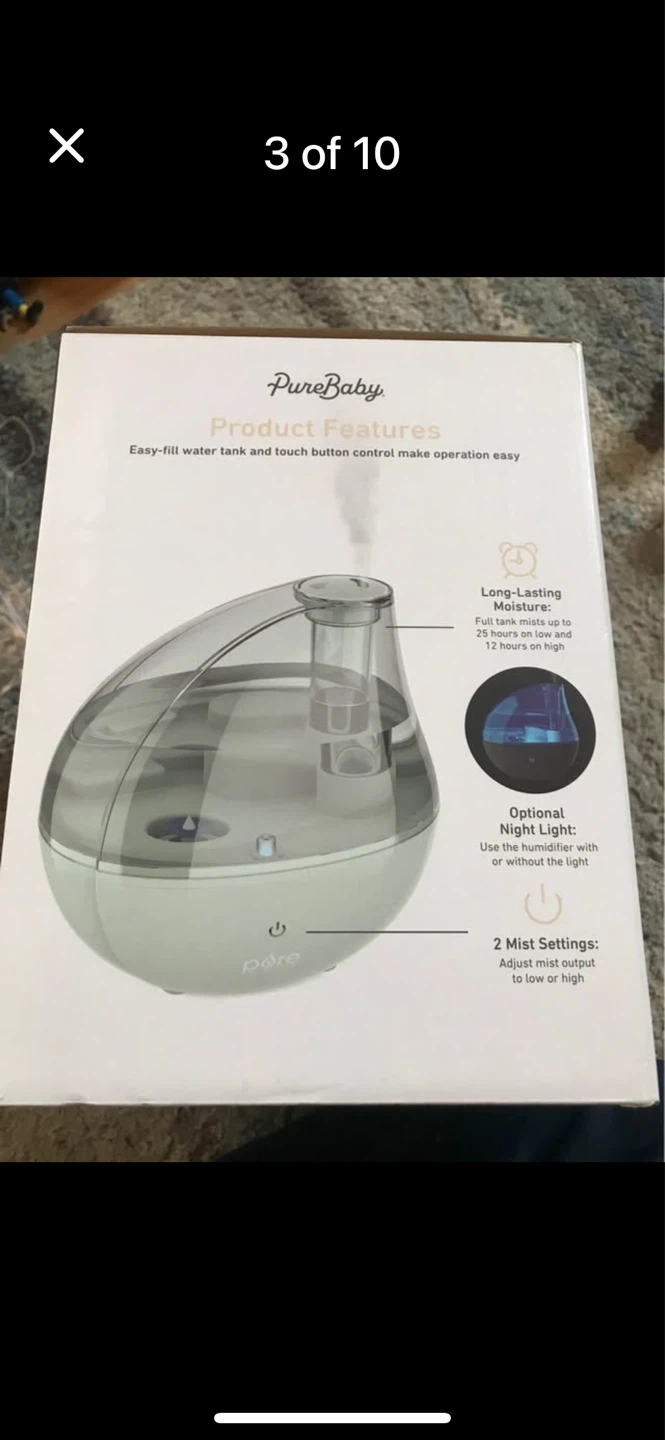 Ultrasonic cool mist humidifier - photo 2