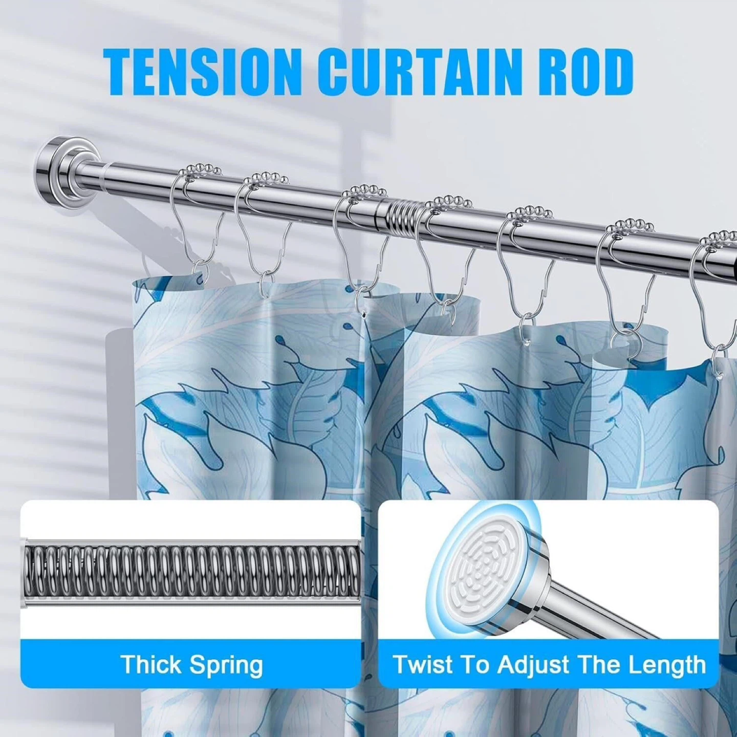 Tension Shower Curtain Rod