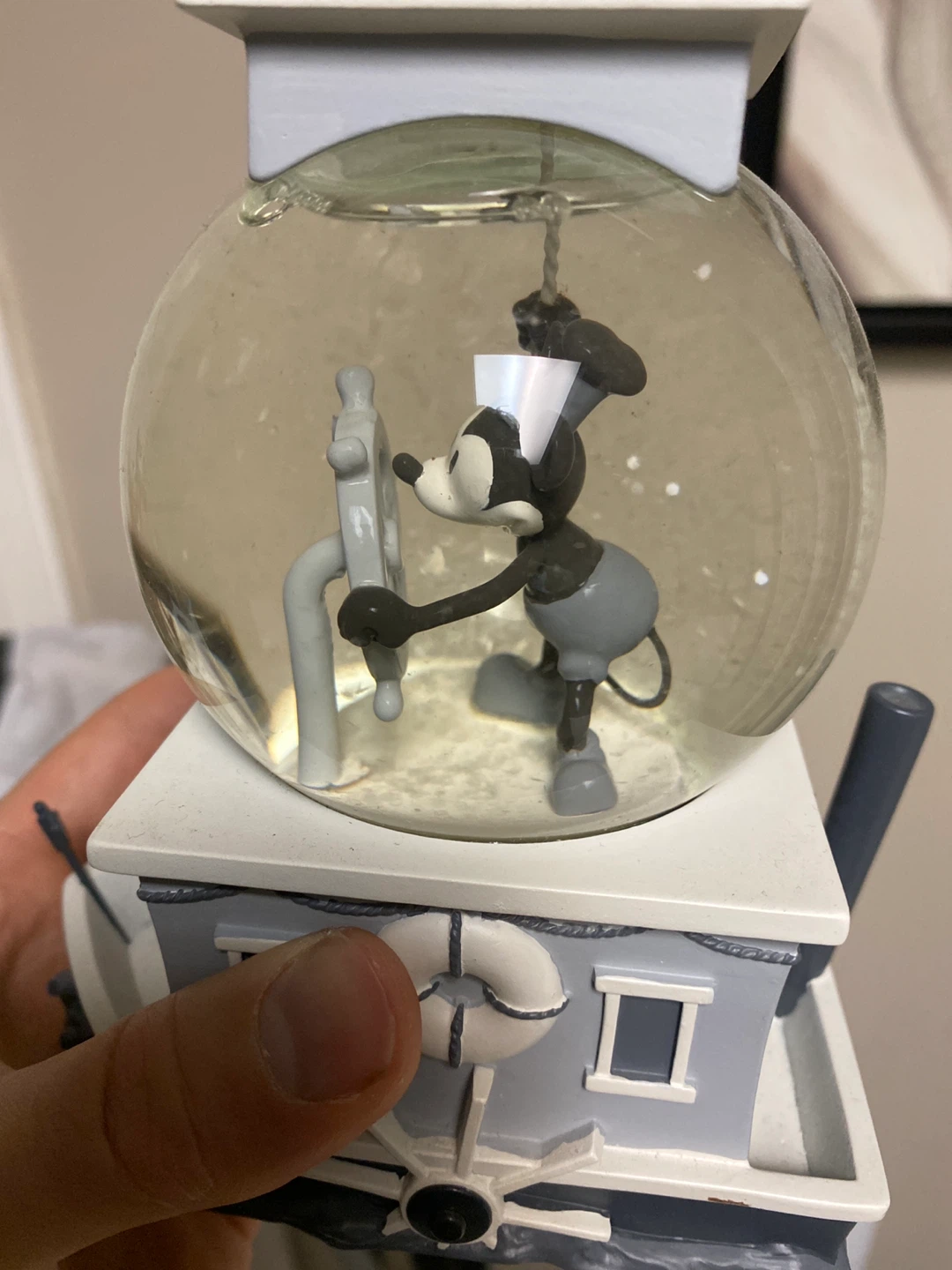 Hallmark Disney Mickey Mouse Steamboat Snow Globe - photo 2
