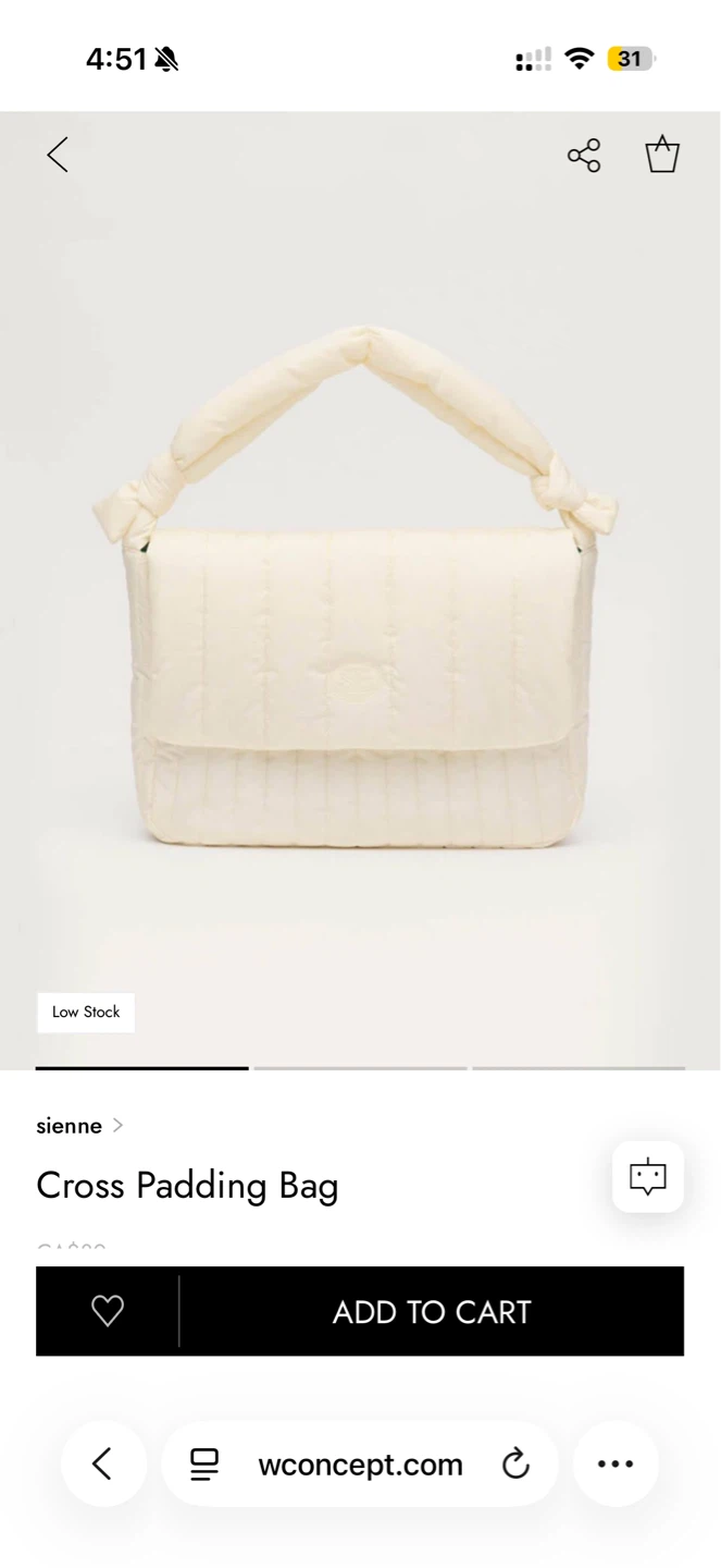 Sienne Cross Padding Bag