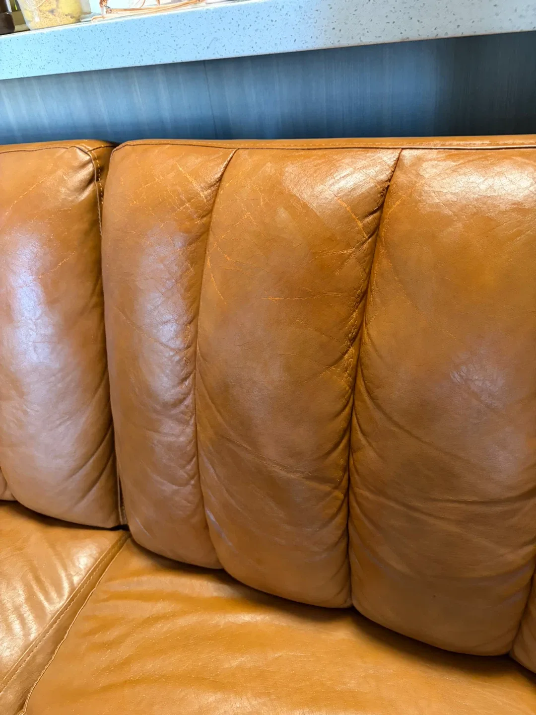 Novogratz Brittany Convertible Sofa Bed - Camel Faux Leather - photo 4