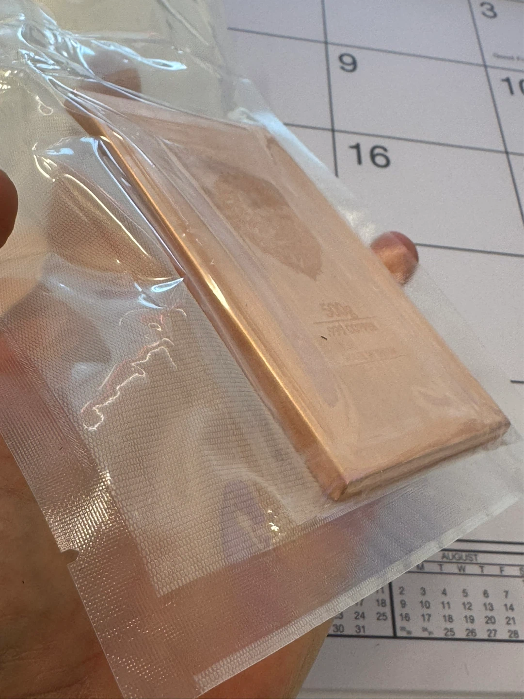 The Hampshire Mint 1000g .999 Copper Bar sealed 🌱 - photo 5