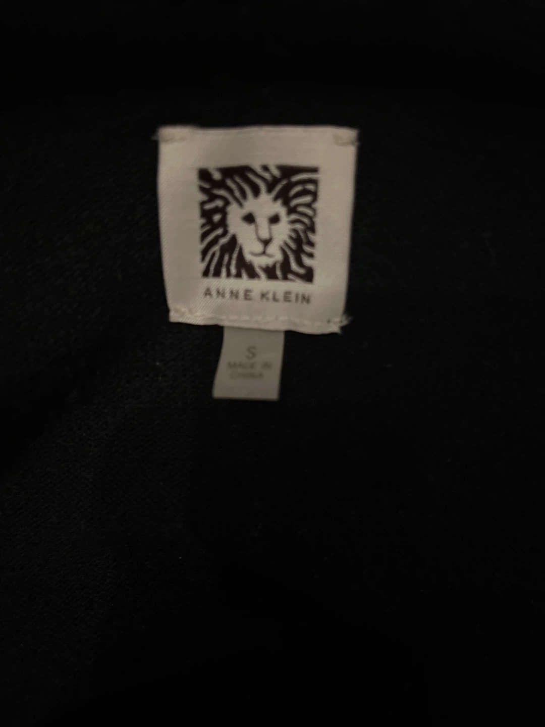 Anne Klein Black Knit Dress Size S