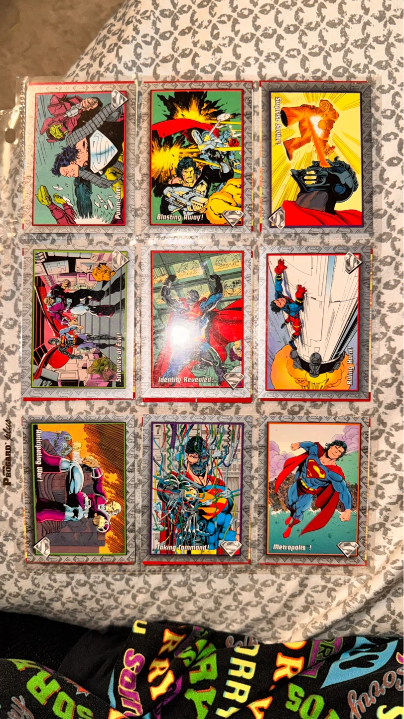 Superman Trading Cards - Set of 18