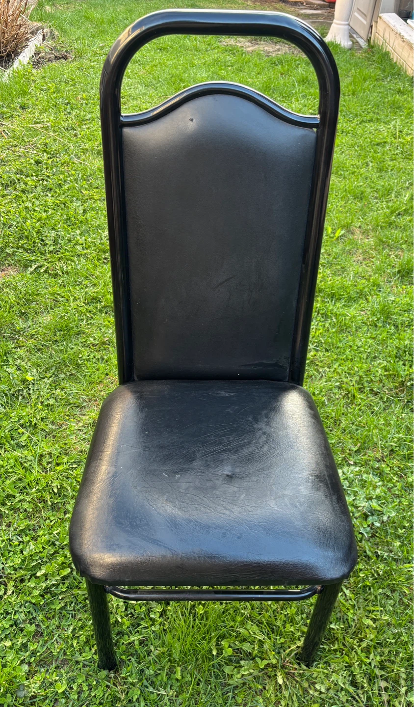 Beautiful Black Upholstered Dining Chairs (3 available) - photo 5