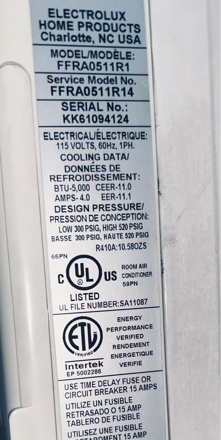 Frigidaire Room Air Conditioner FFRA0511R1 - photo 2