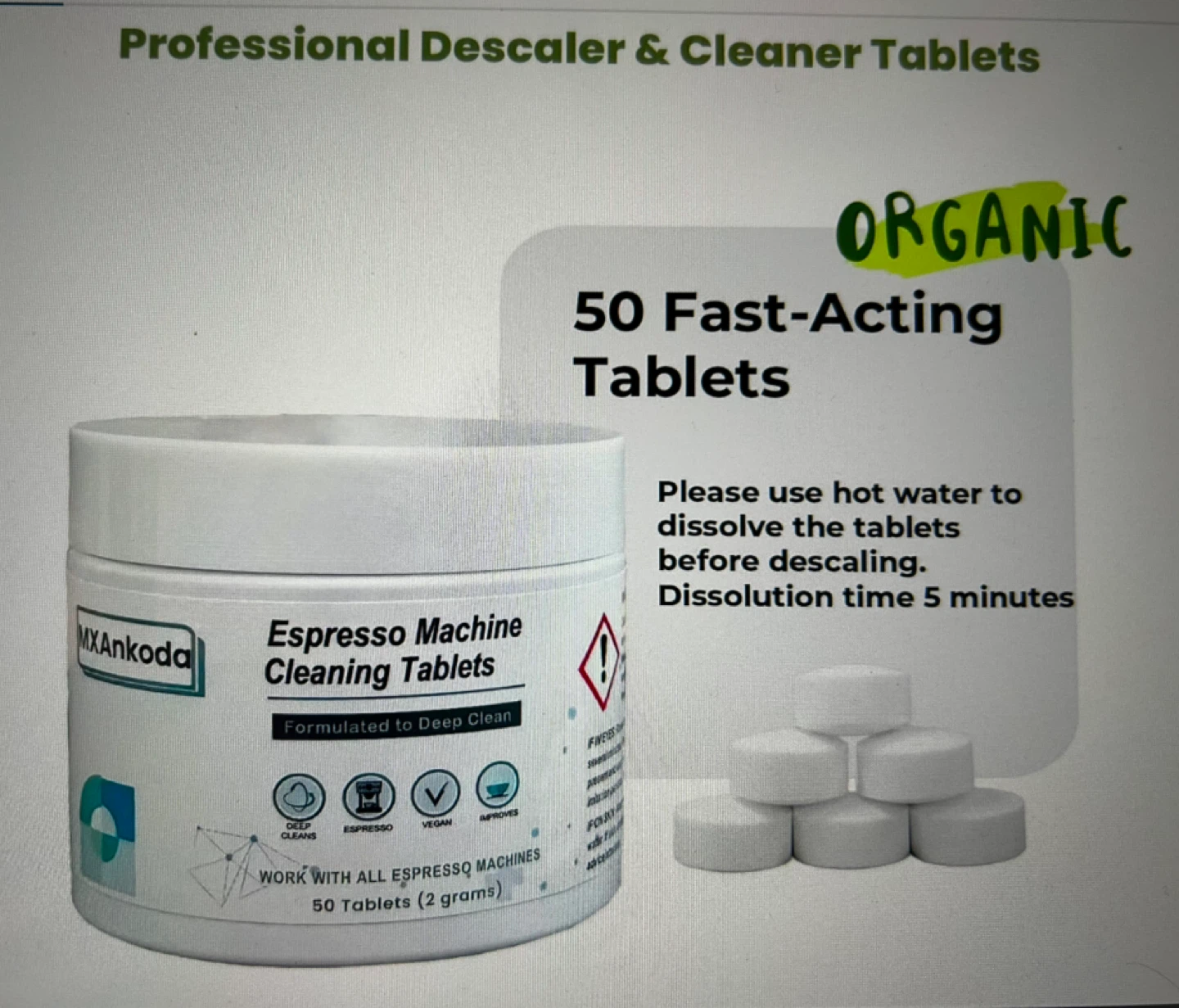 Espresso Machine Cleaning Tablets - 50 Count - photo 3