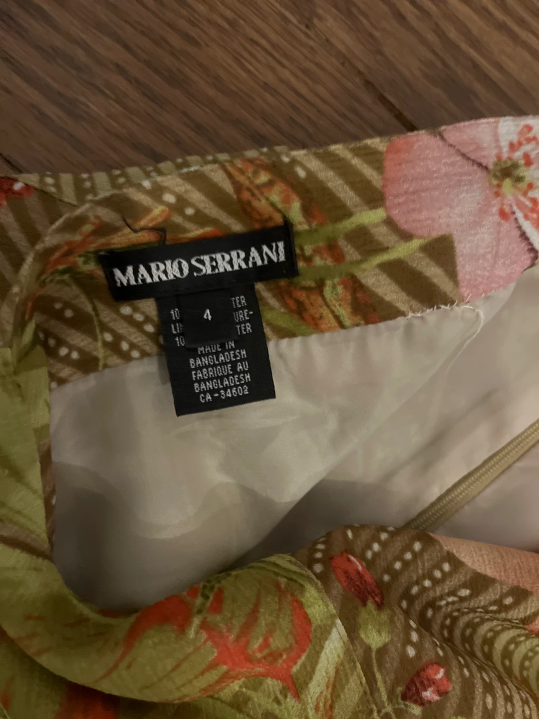 Mario Serrani Floral Print Skirt - Size 4 - photo 2