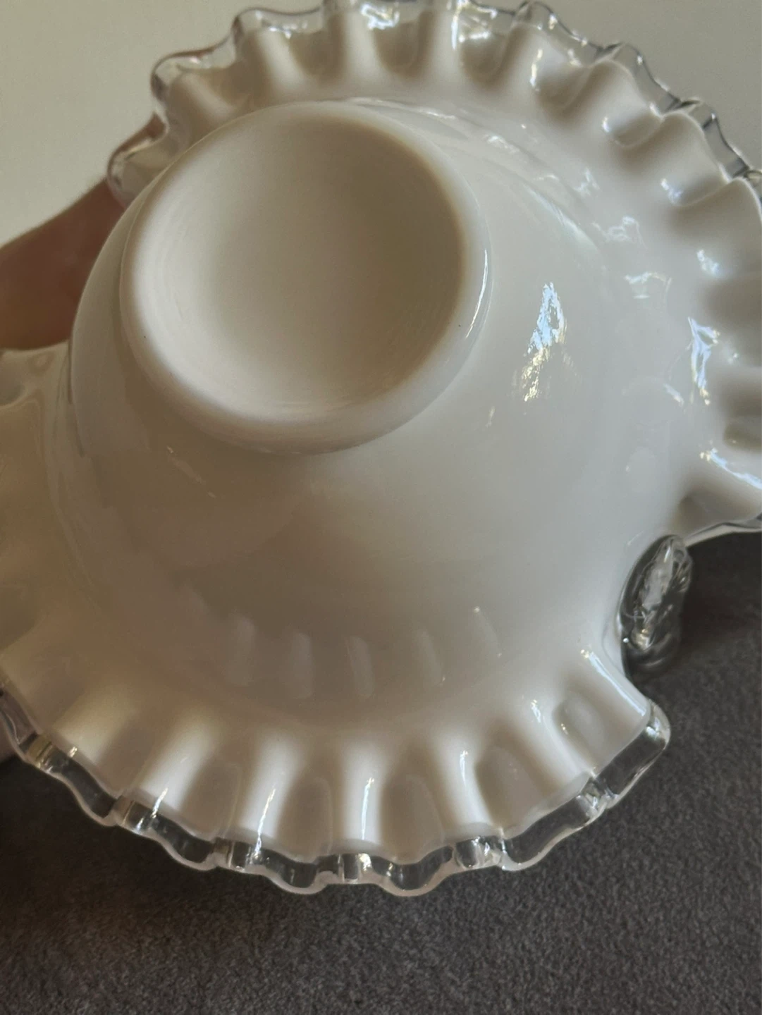 Fenton Silver Crest Glass Basket - photo 5