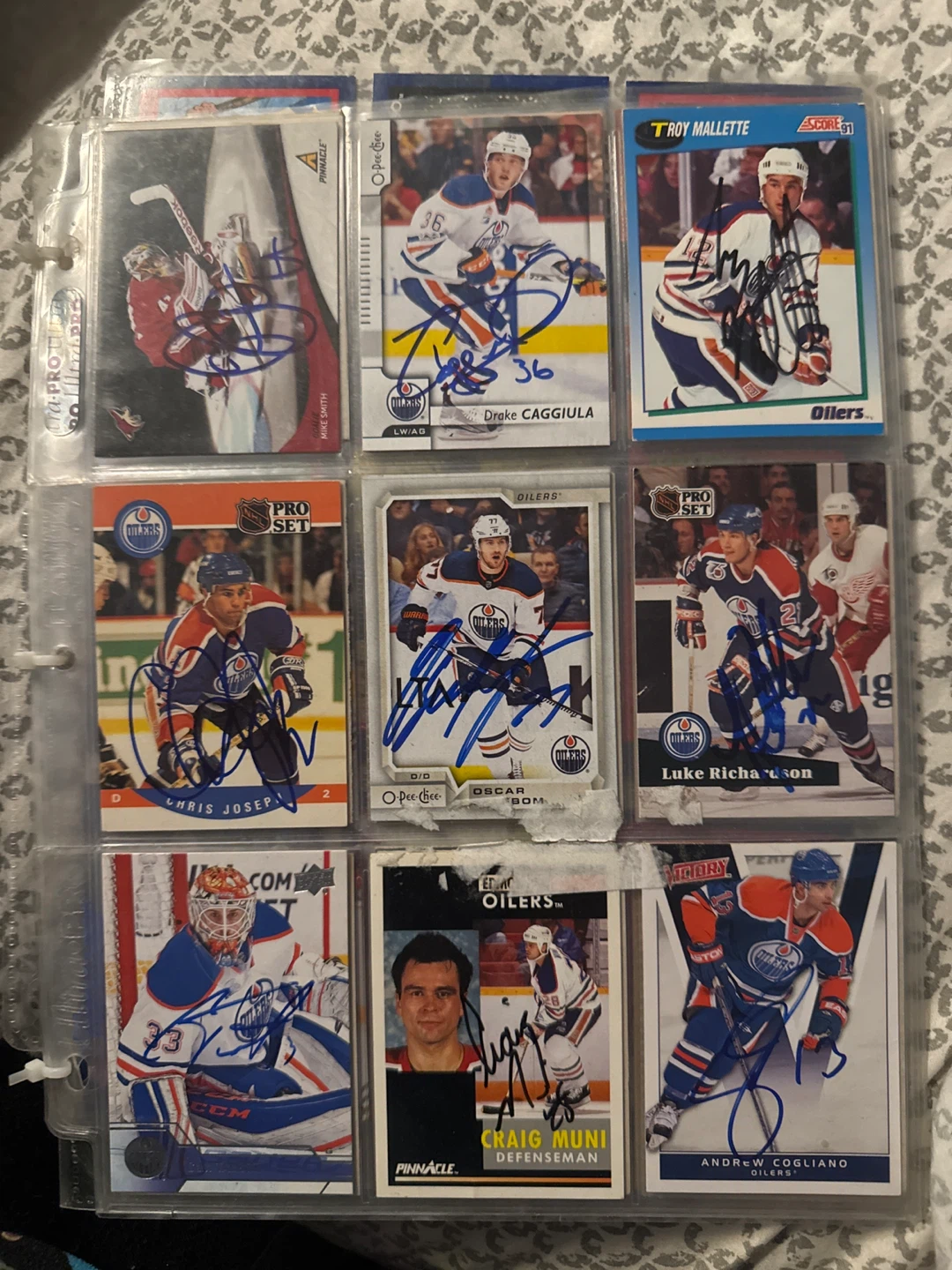 Collection of Autographed NHL Hockey Cards