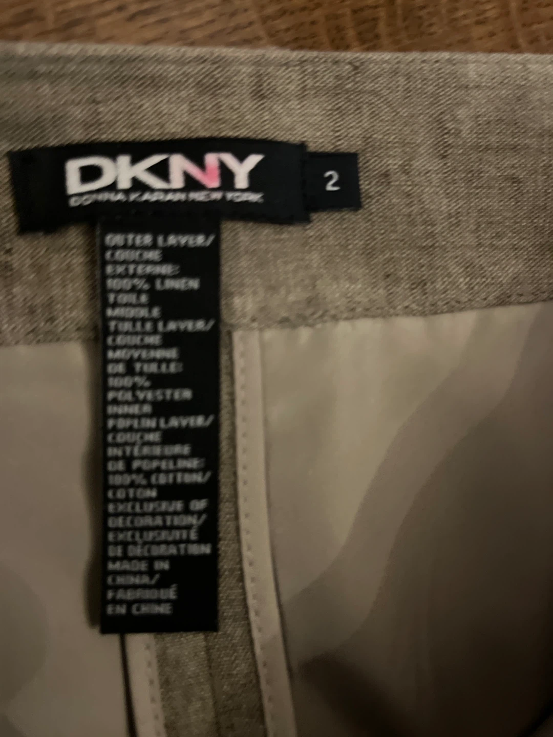 DKNY Linen Blend Skirt - Size 2 - photo 2
