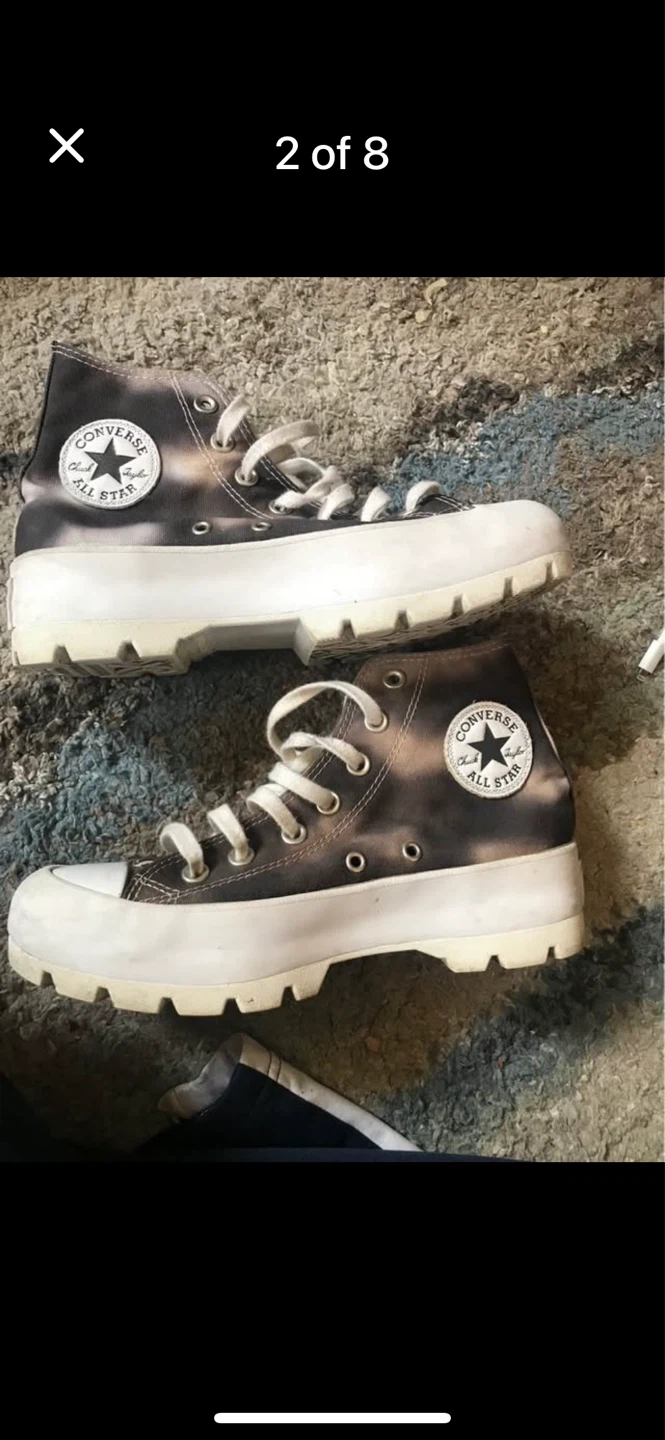 Converse all-star camouflage platform high tops sneakers