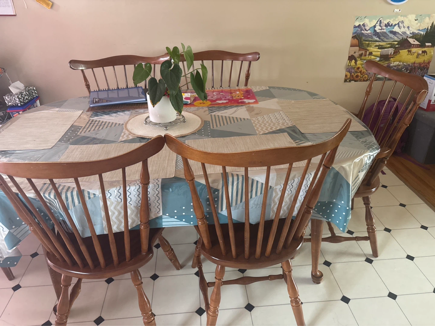 Wooden Dining Chairs (Set of 6