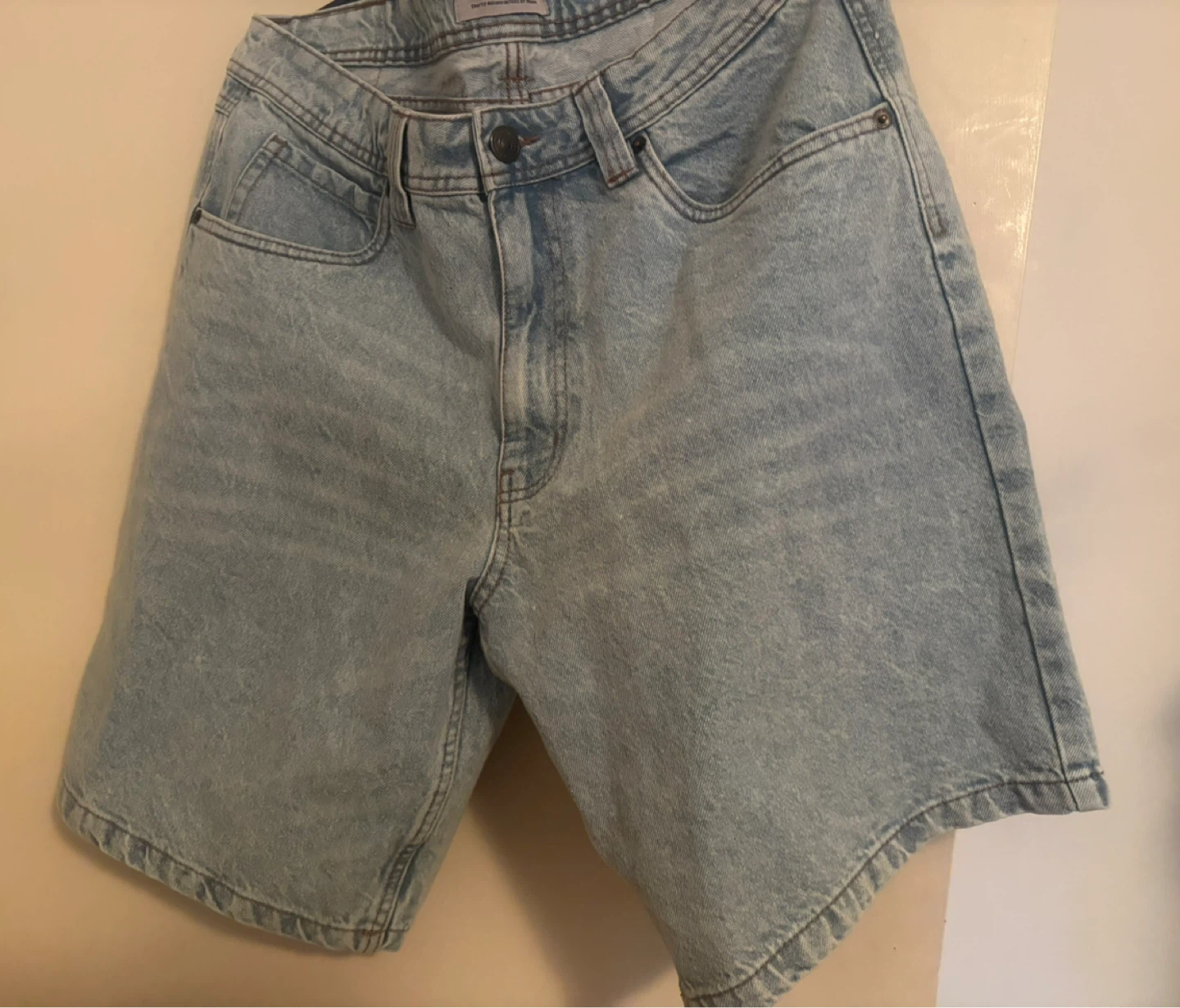 unisex brand new jorts jean shorts size 32