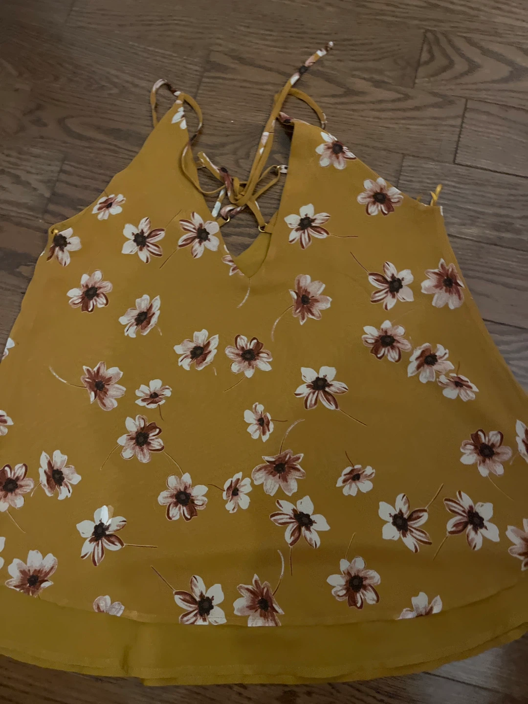 Sienna Sky Women's Yellow Floral Cami Top - XS - photo 3