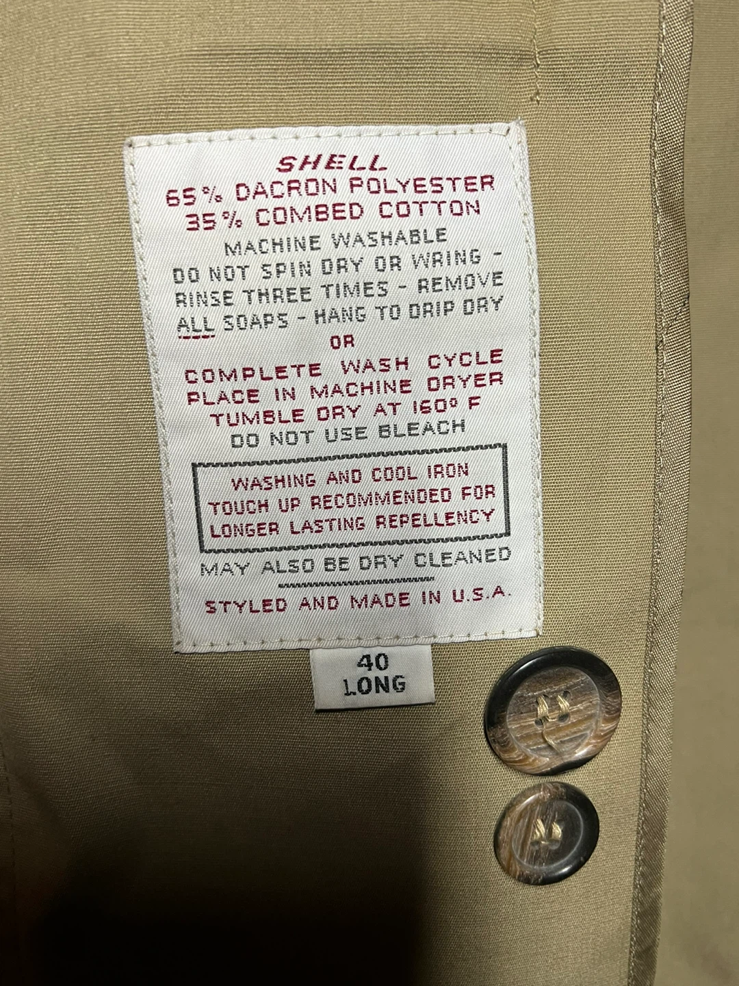 Botany 500 Trench Coat - Size 40 Long - photo 4