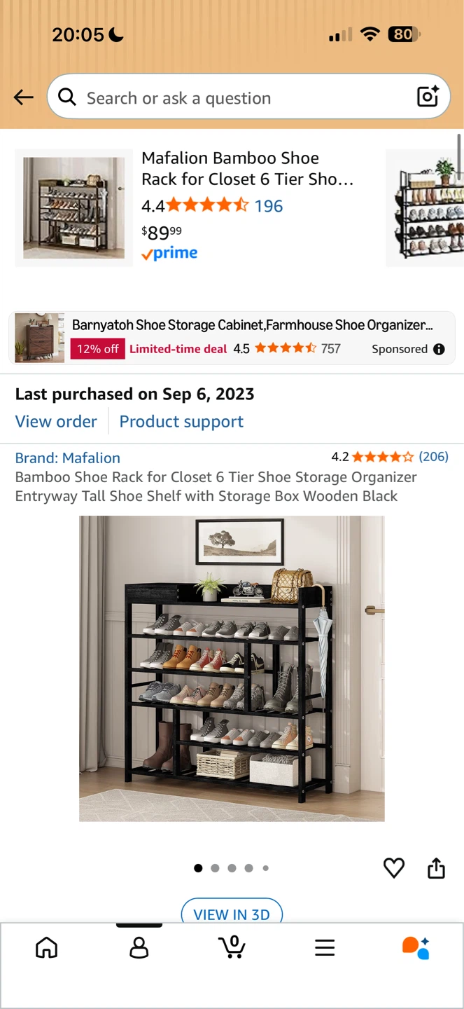 Mafalion 6 Tier Shoe Rack - photo 2