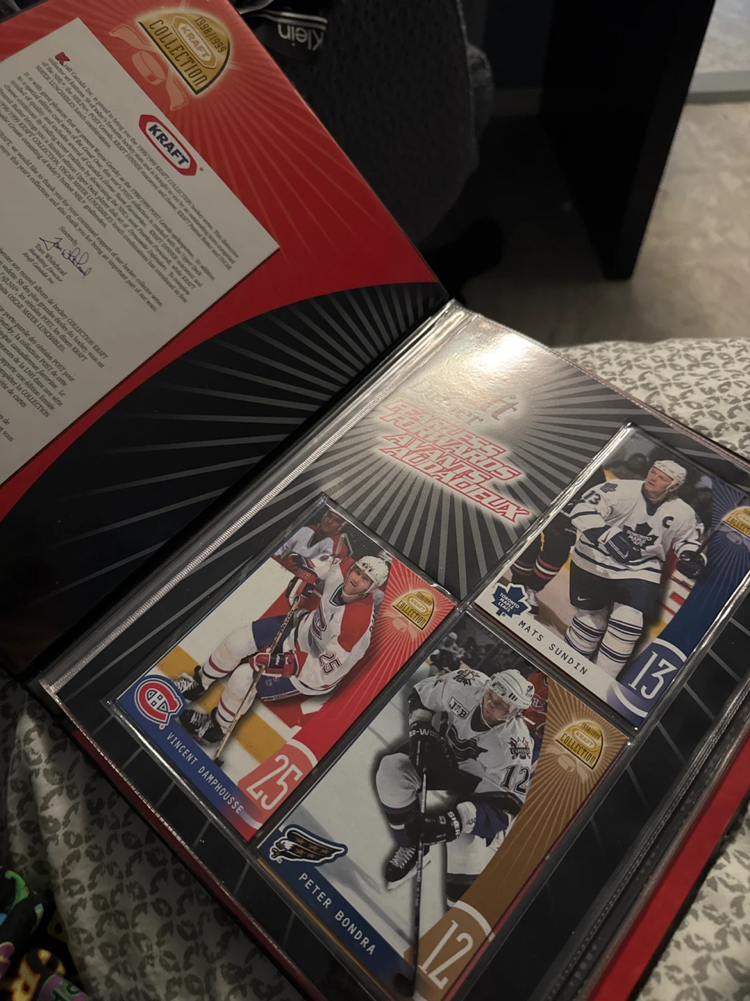 1998/1999 Kraft Collection NHL Hockey Card Binder - photo 2