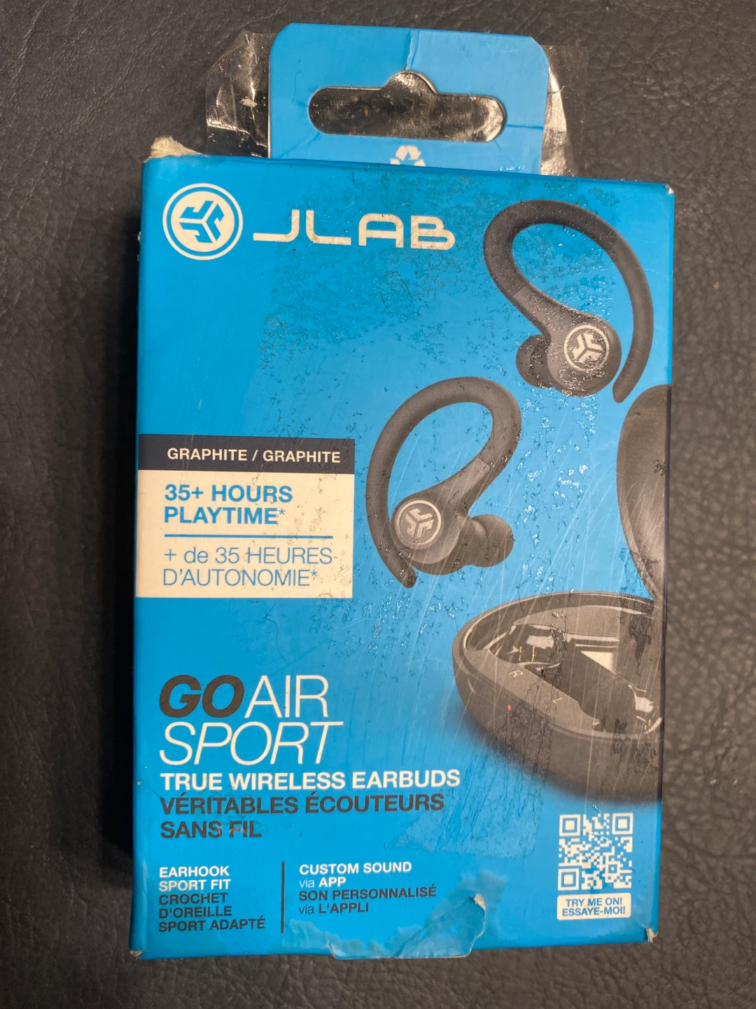 JLab Go Air Sport True Wireless Earbuds - Graphite
