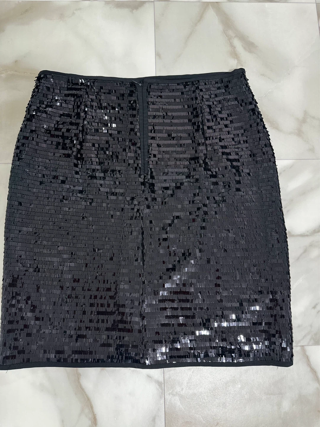 Mango Sequin Skirt - Black - Size L - photo 2