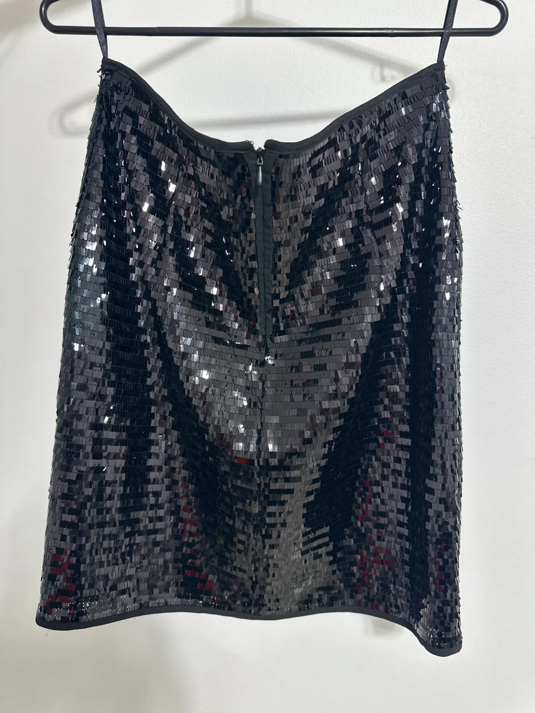 Mango Sequin Skirt - Black - Size L - photo 5