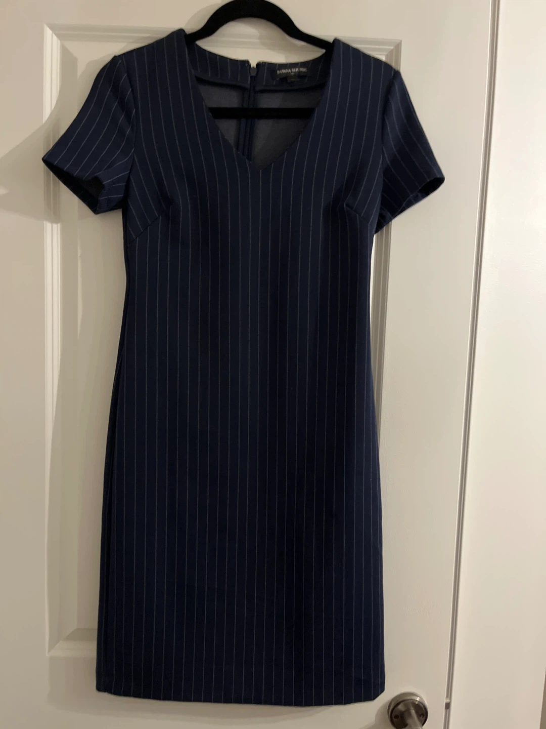 Banana Republic Petite Pinstripe Sheath Dress