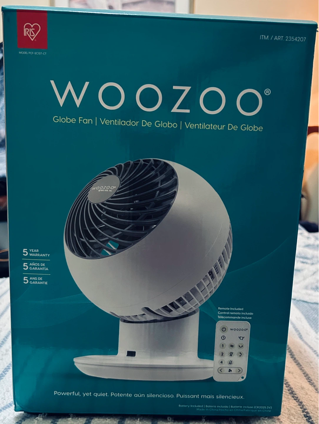 WOOZOO Globe Fan by IRIS USA, Inc.