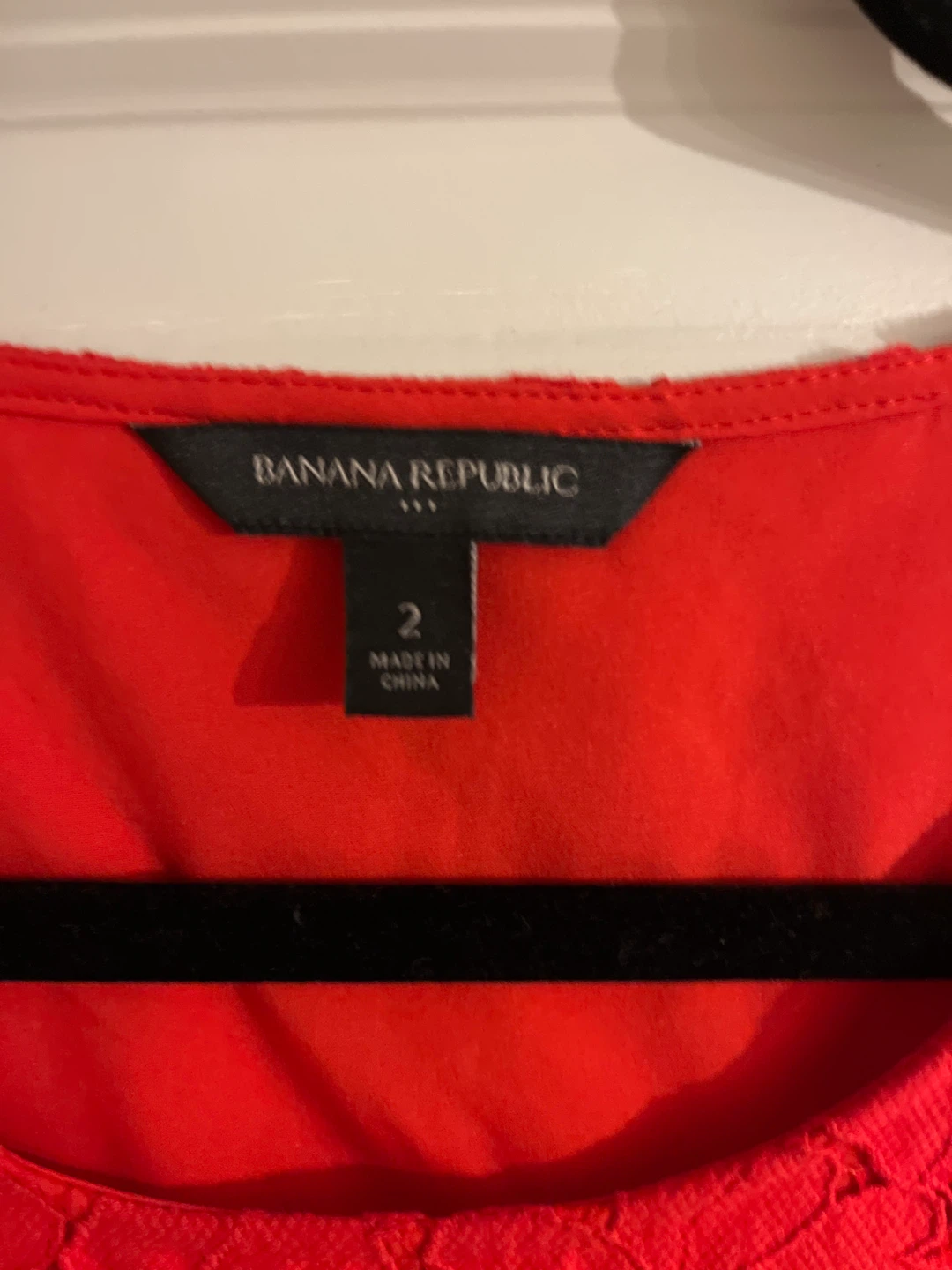 Banana Republic Red Lace Dress Size 2 - photo 2