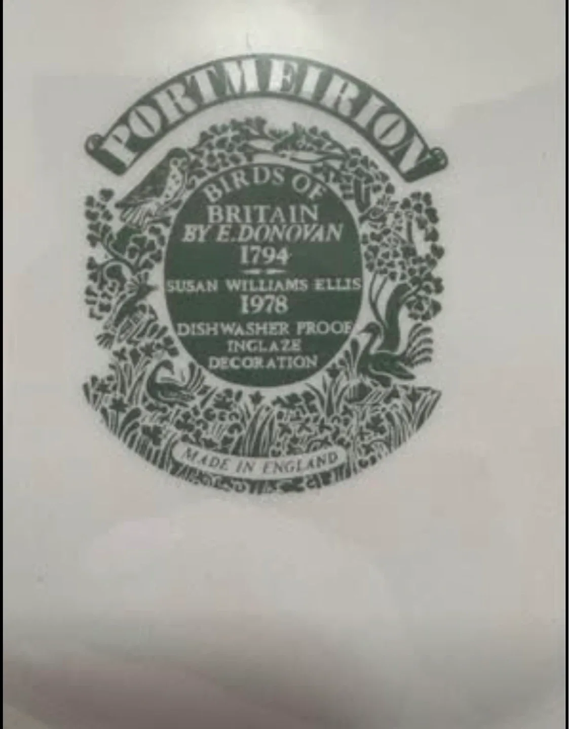 Susan Williams-Ellis Portmeirion “Birds Of Britain” Plate - photo 4