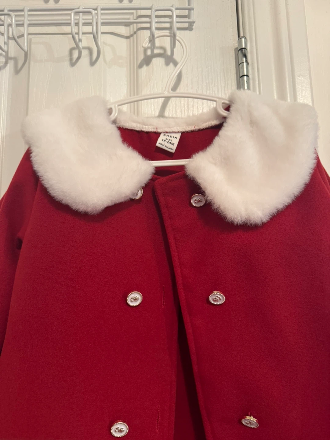 SHEIN Red Coat with Matching Purse - 18-24M - photo 3