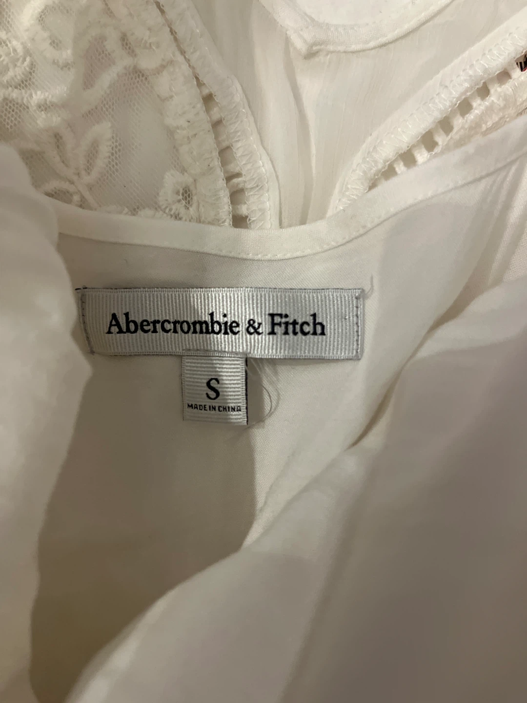 Abercrombie & Fitch White Lace Dress - Size S - photo 3