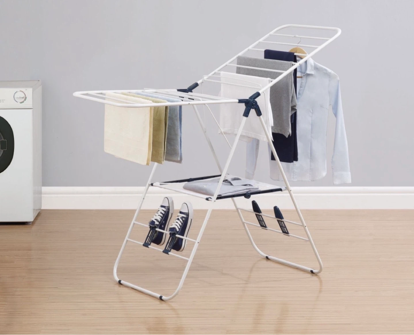 White Foldable Drying Rack - photo 3