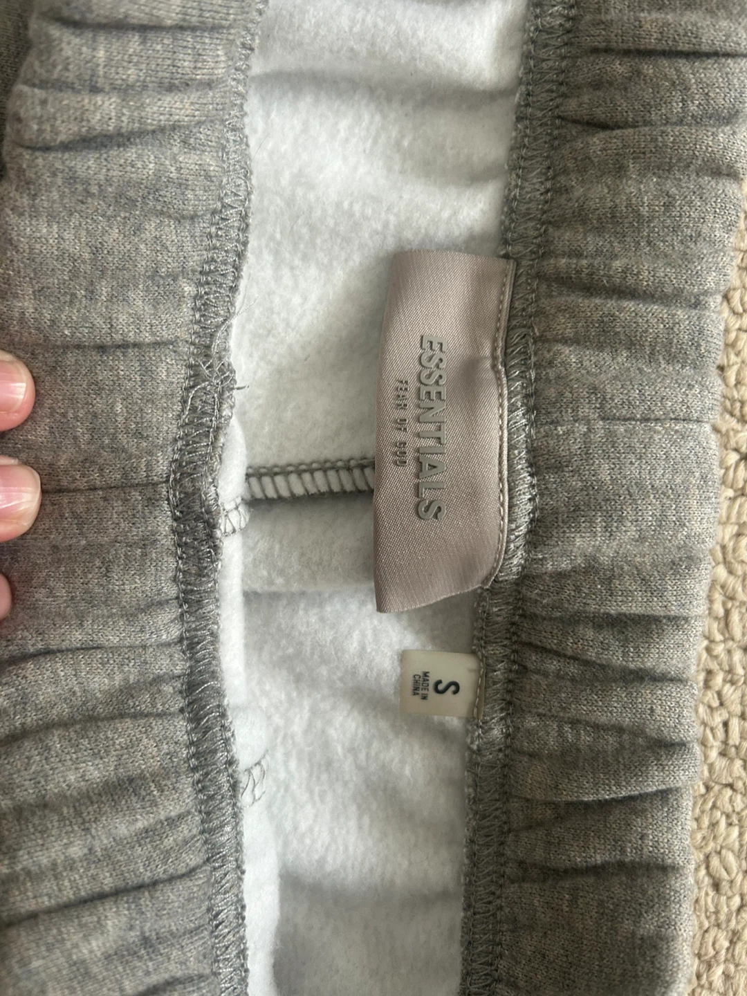 Essentials Grey Sweat Shorts Size S - photo 5