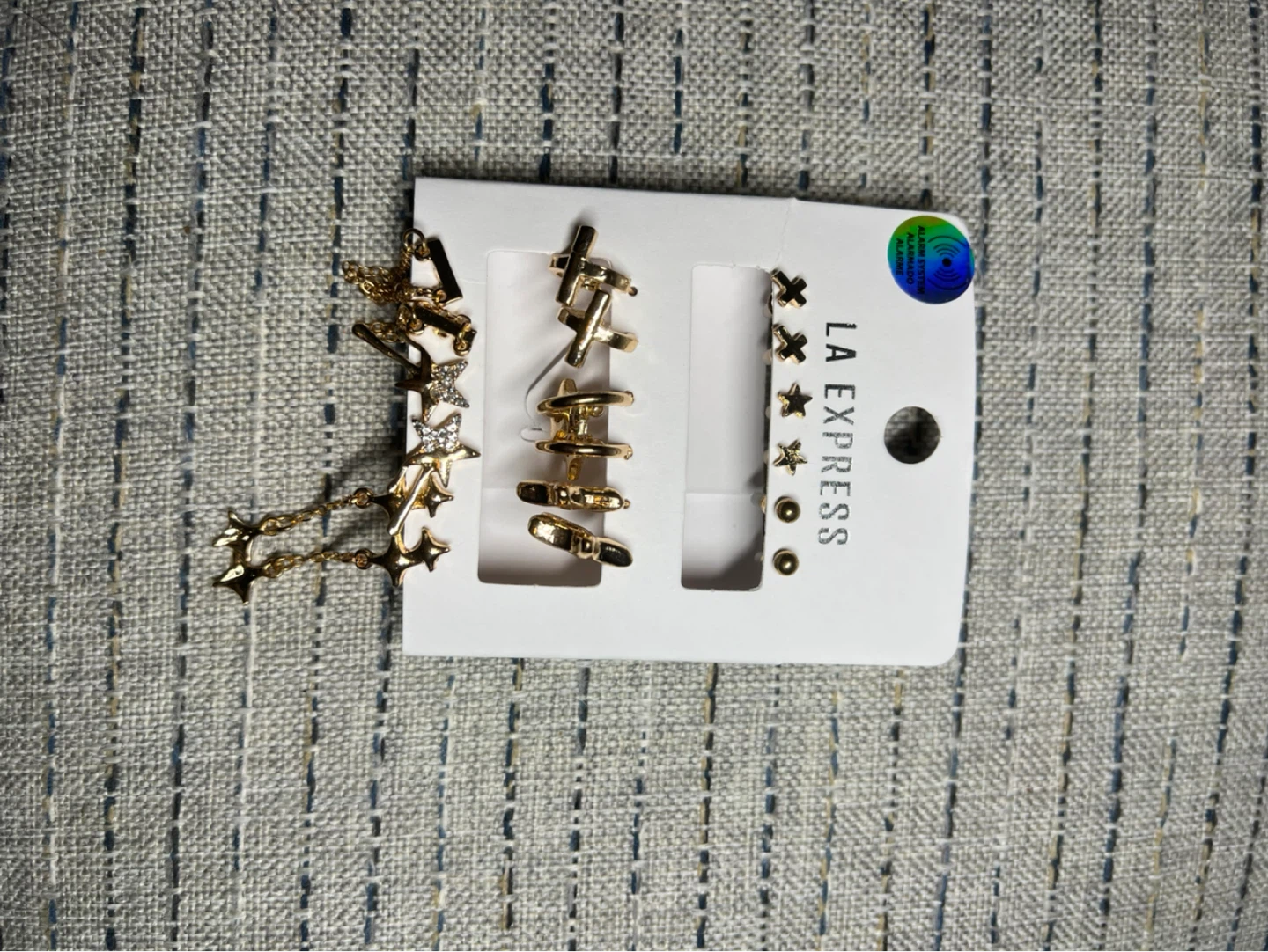 LA EXPRESS Gold Tone Earring Set - photo 2