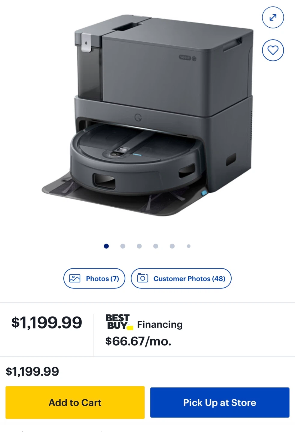yeedi VAC STATION Self-Emptying Robot Vacuum