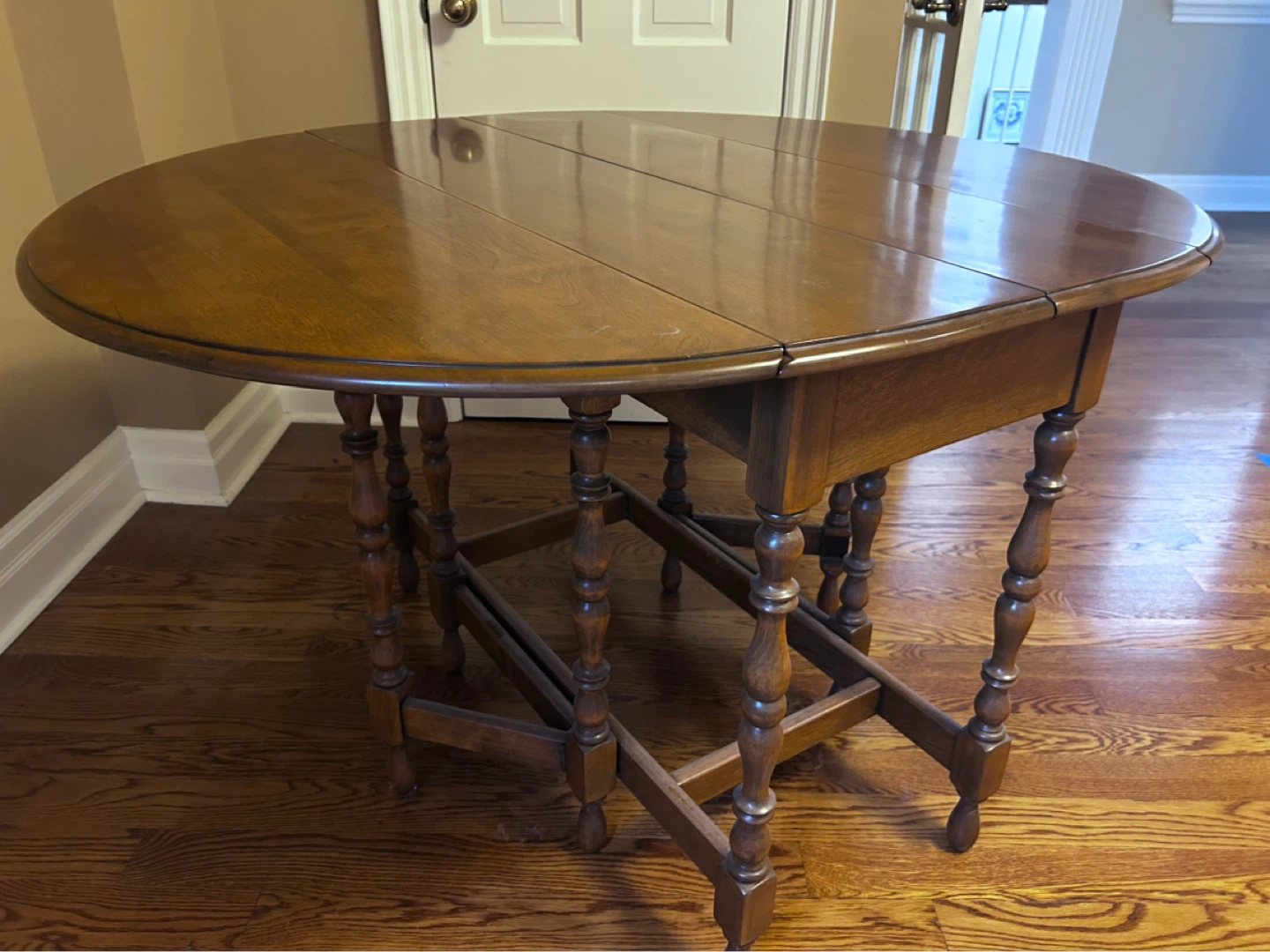 Wooden Drop Leaf Table - photo 2