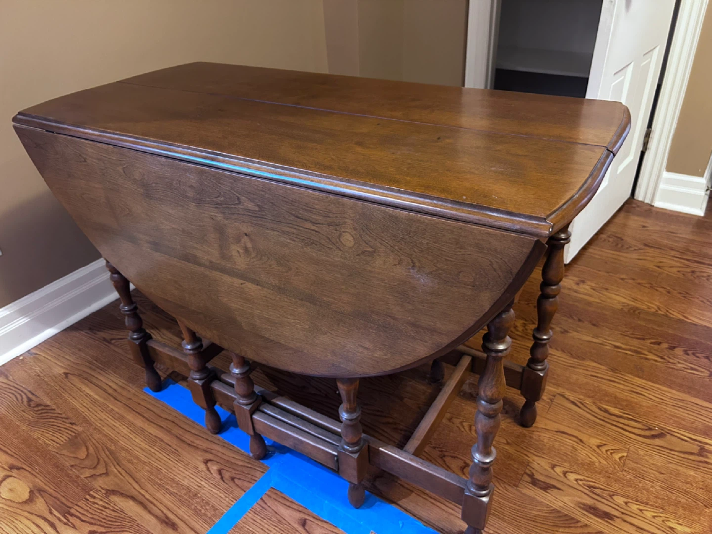 Wooden Drop Leaf Table - photo 3