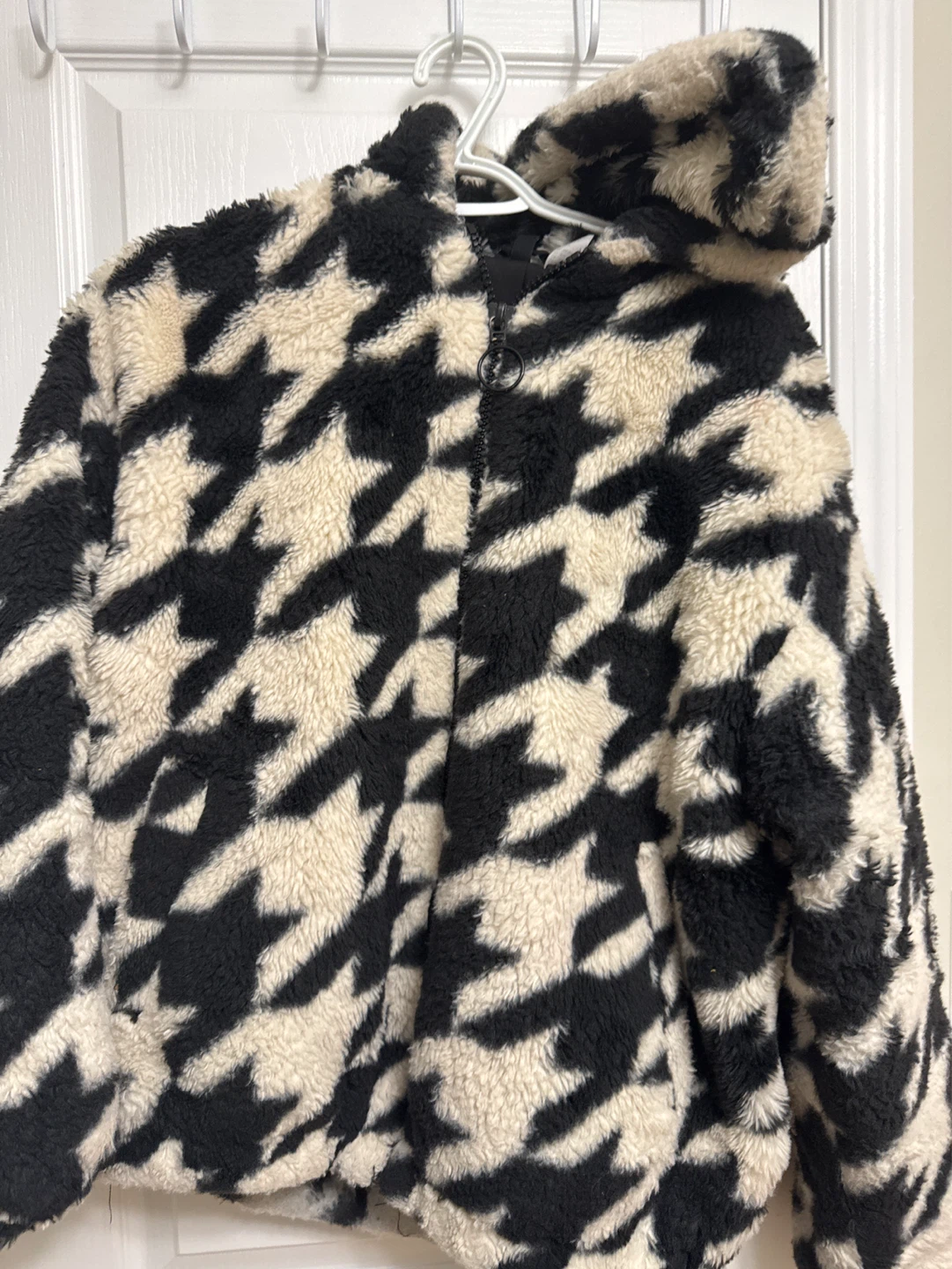 Houndstooth Fleece Jacket-H&M - photo 2