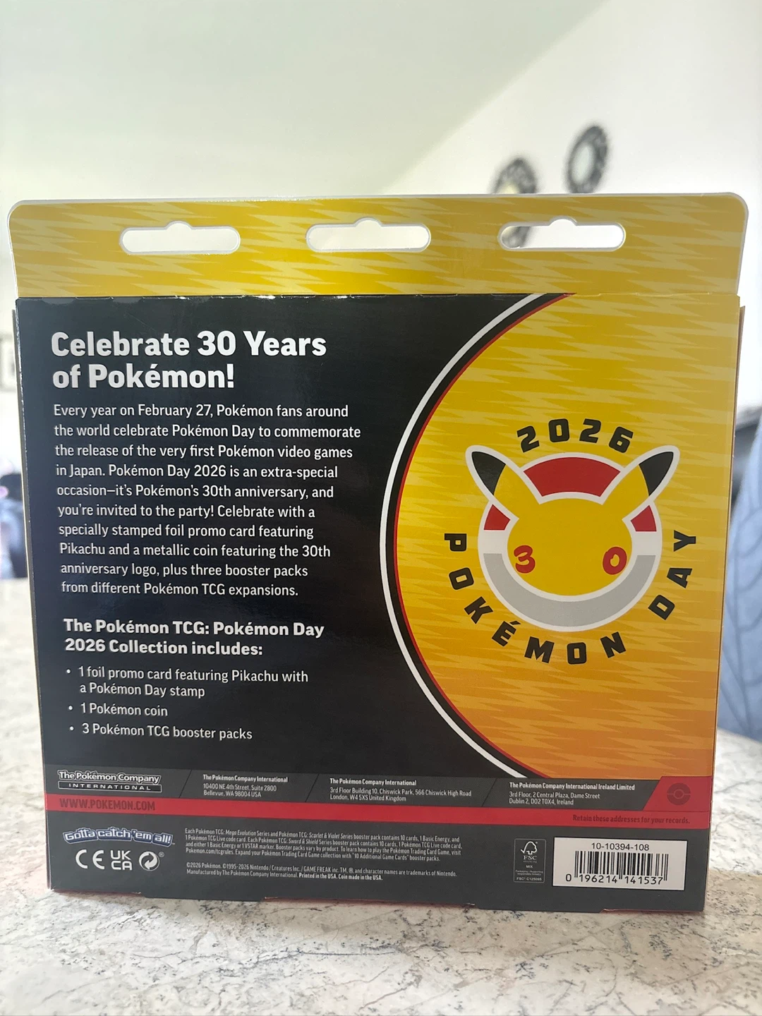 Pokemon TCG: 2026 Pokemon Day Celebration Box - photo 2