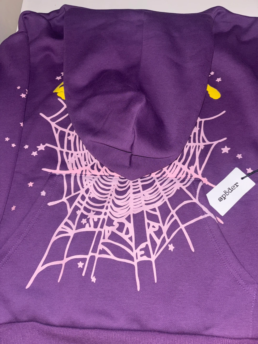 Sp5der Hoodie Purple Spider Web - photo 4