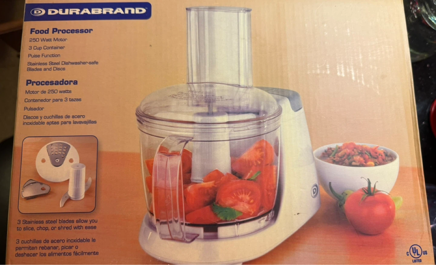 Durabrand Food Processor 250 Watt 3 Cup Container - photo 2