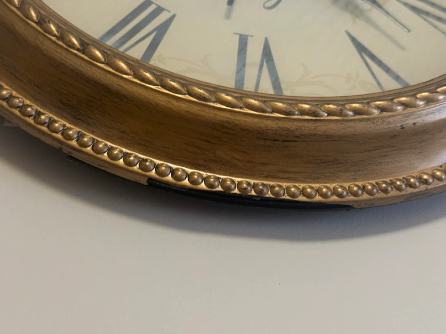 Gold Roman Numeral Wall Clock - photo 2